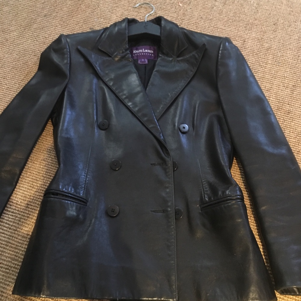 Ralph Lauren Purple Label Leather jacket Size 2